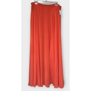 City Triangles Womens Skirt Size 13 Coral Fit N Flare Long Flowy Elegant Prom